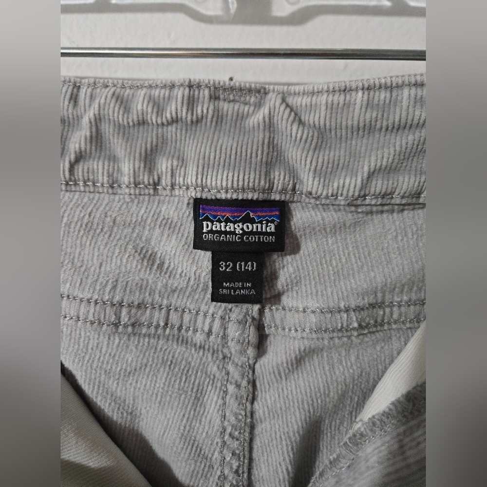 Patagonia Corduroy Pants Womens 32 (14) Gray Skinny Stretch Organic Cotton - Picture 3 of 12